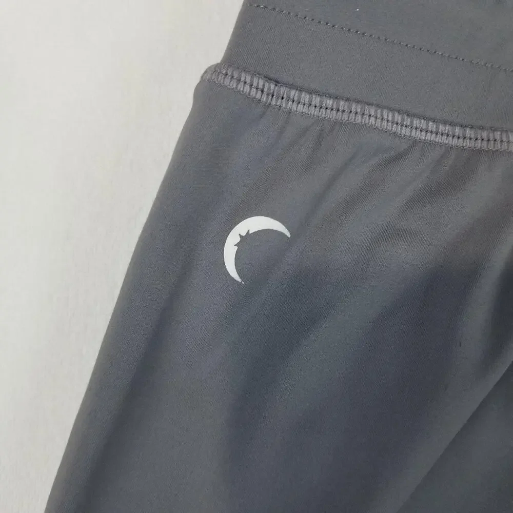 Zyia Active Jogger Pants Womens Large Gray Ankle Zipper Hem Stretch Athleisure